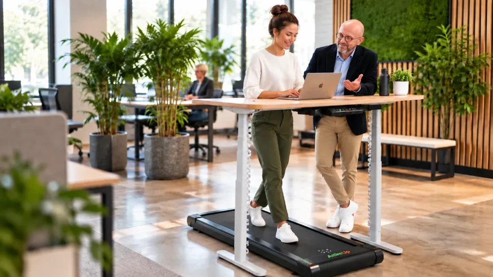 Installation de tapis de marche ActivUP en entreprise