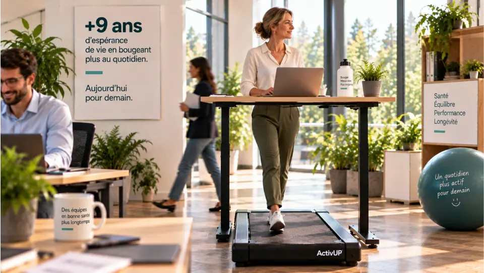 Qualité de vie au travail avec un Walking Desk ActivUP