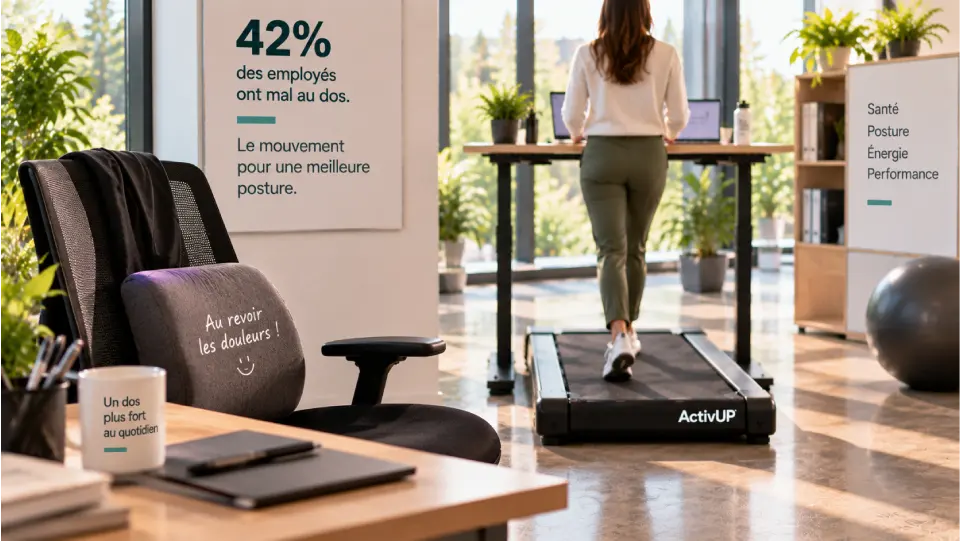 Mal de dos au travail – Améliorer la posture avec ActivUP