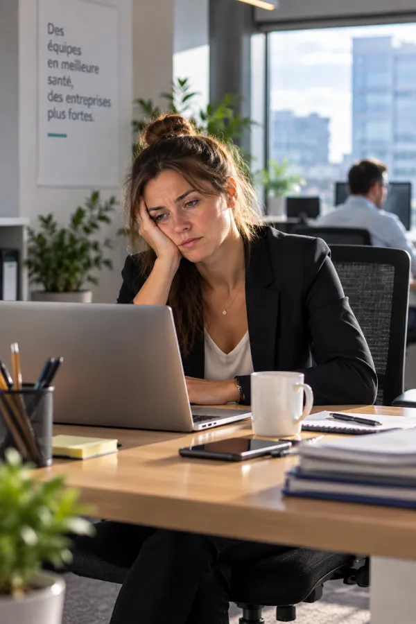 Baisse d'énergie liée à la sédentarité au travail