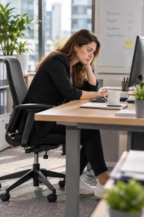 Trop de temps assis au travail