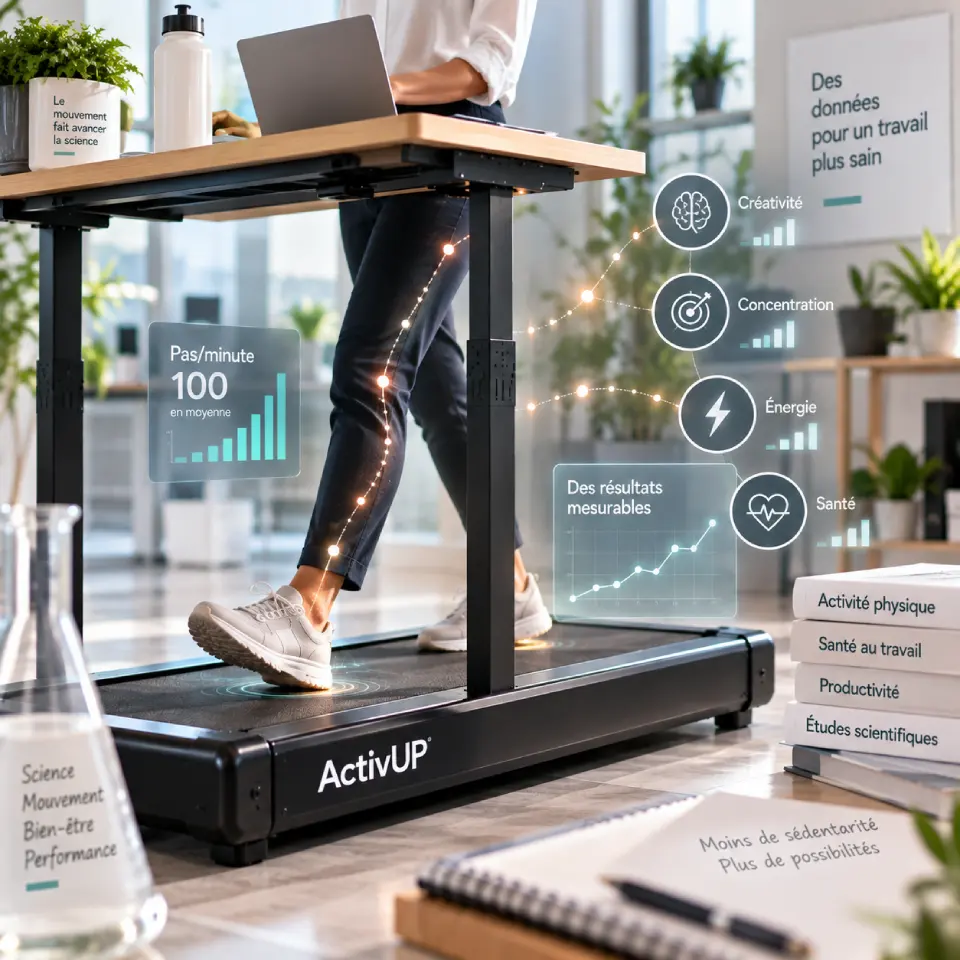 Études Walking Desk : données sur la créativité, la concentration et la santé au travail